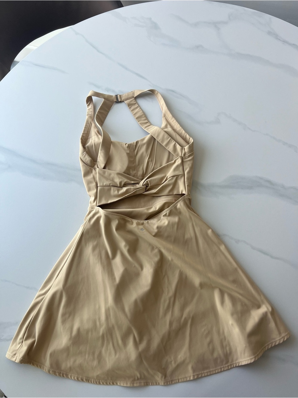 Beige Activewear Dress - Picture 3 of 4